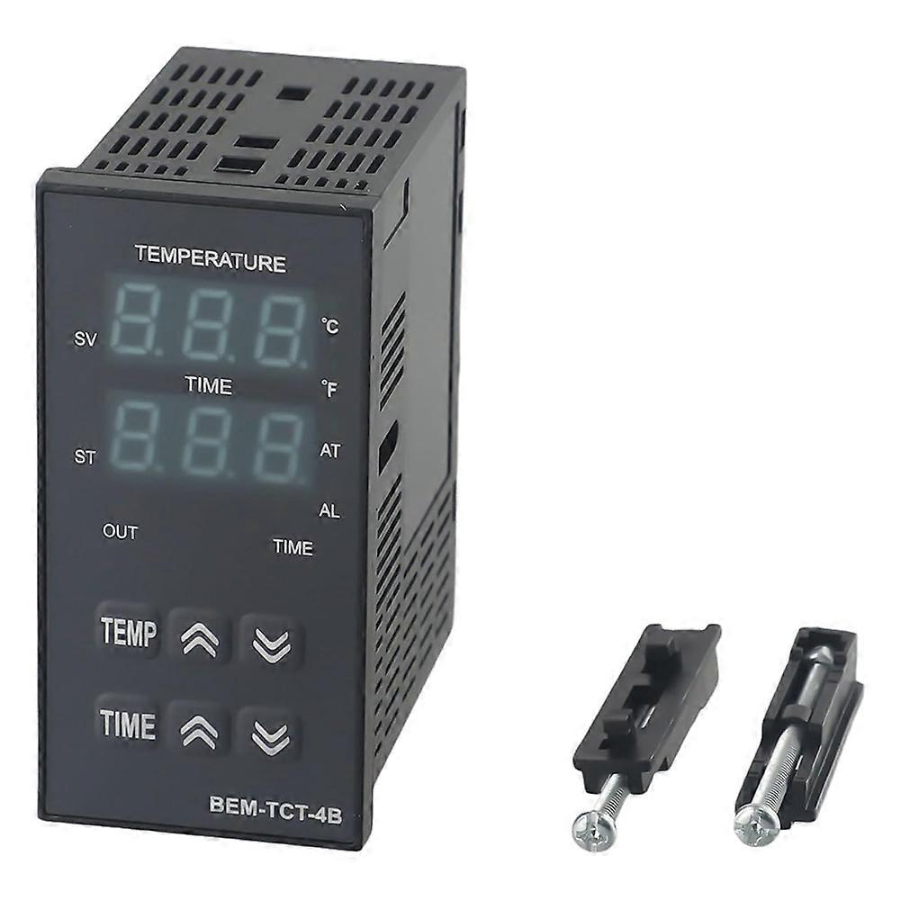 Digital Temperature Controller with Timer for Heat Press Machine, PID Control Model BEM-TCT-4B Relay Output