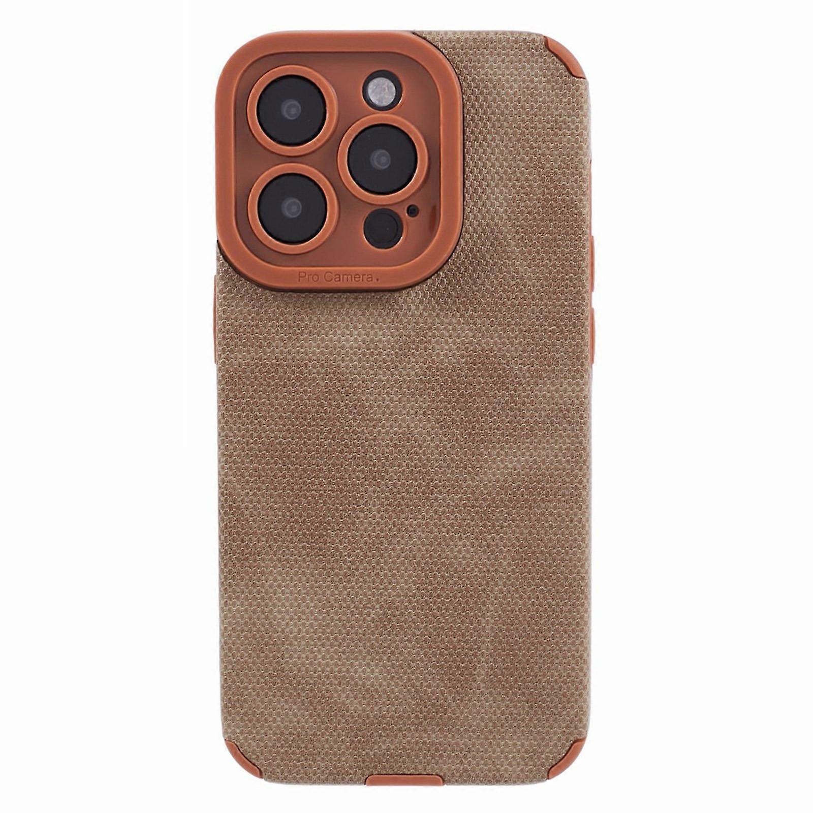 Morandi Style For iPhone 14 Pro Case Cell Phone Cover TPU+PU Leather Shell