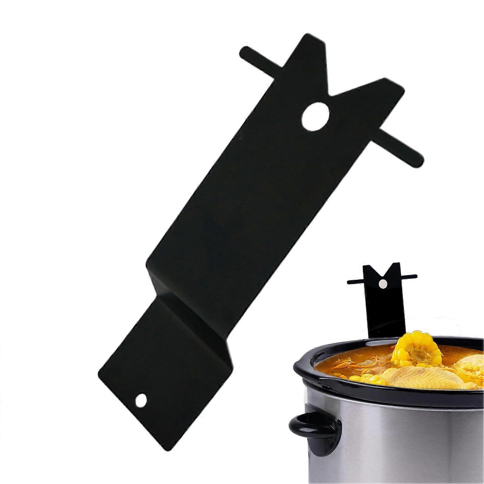 Slow Cooker Lid Holder Attachment with NonSlip Durable Iron Stand for SpaceSaving Kitchen Storage