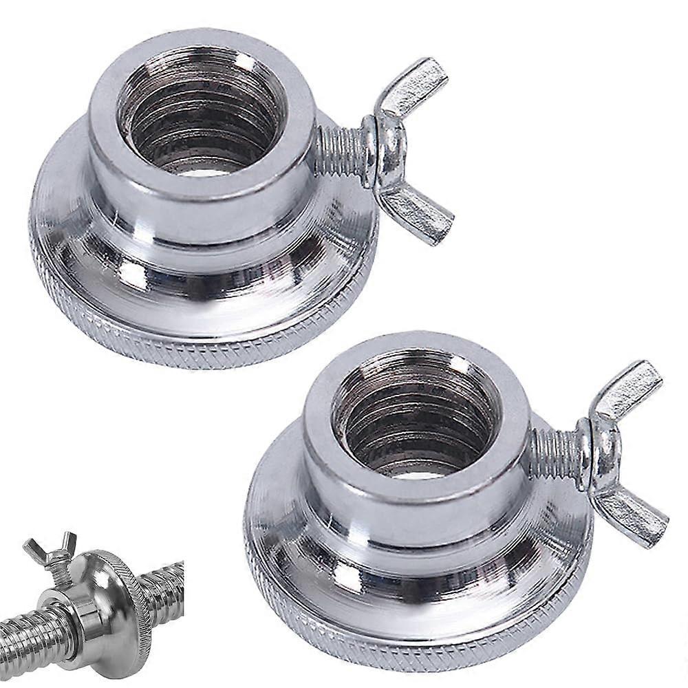 2 Pack 1 Inch Dumbbell Spin Lock Collars with Safety Screw Clamp for Secure Weight Plate Lock