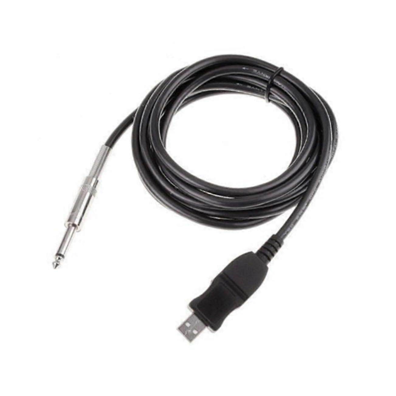 USB Guitar Cable with Audio Boost, RealTime Transfer, MultiOS Guitar Bass to USB Interface