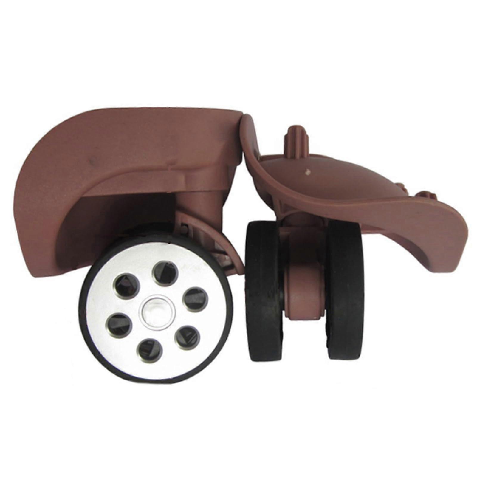 Luggage Wheels Double Row ABS WearResistant Suitcase Replacement Left and Right Smooth Maneuverability