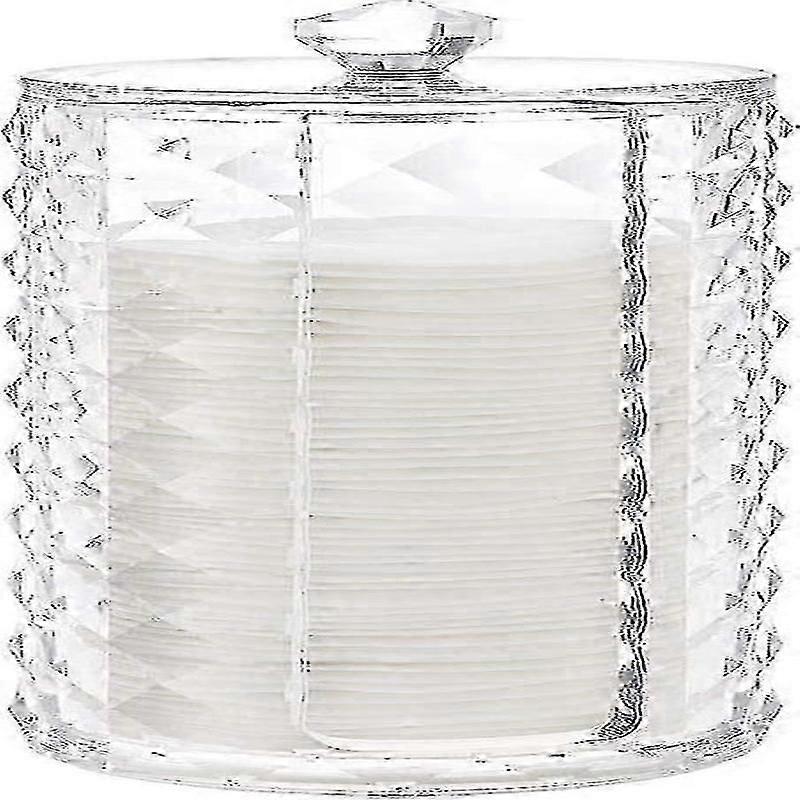 diamond pattern cotton pad organizer box