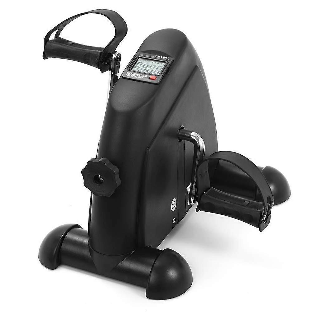 Mini-Ergometer mit LCD-Display, einstellbarem Widerstand für Bein- und Armtraining, Schwarz