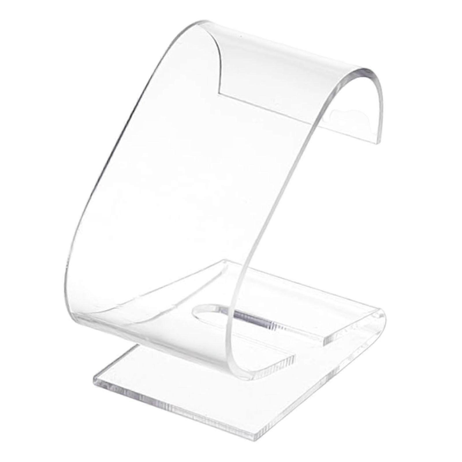 Clear Acrylic Watch Display Stand with Floating Effect, Scratch Holder for Men and Bracelets