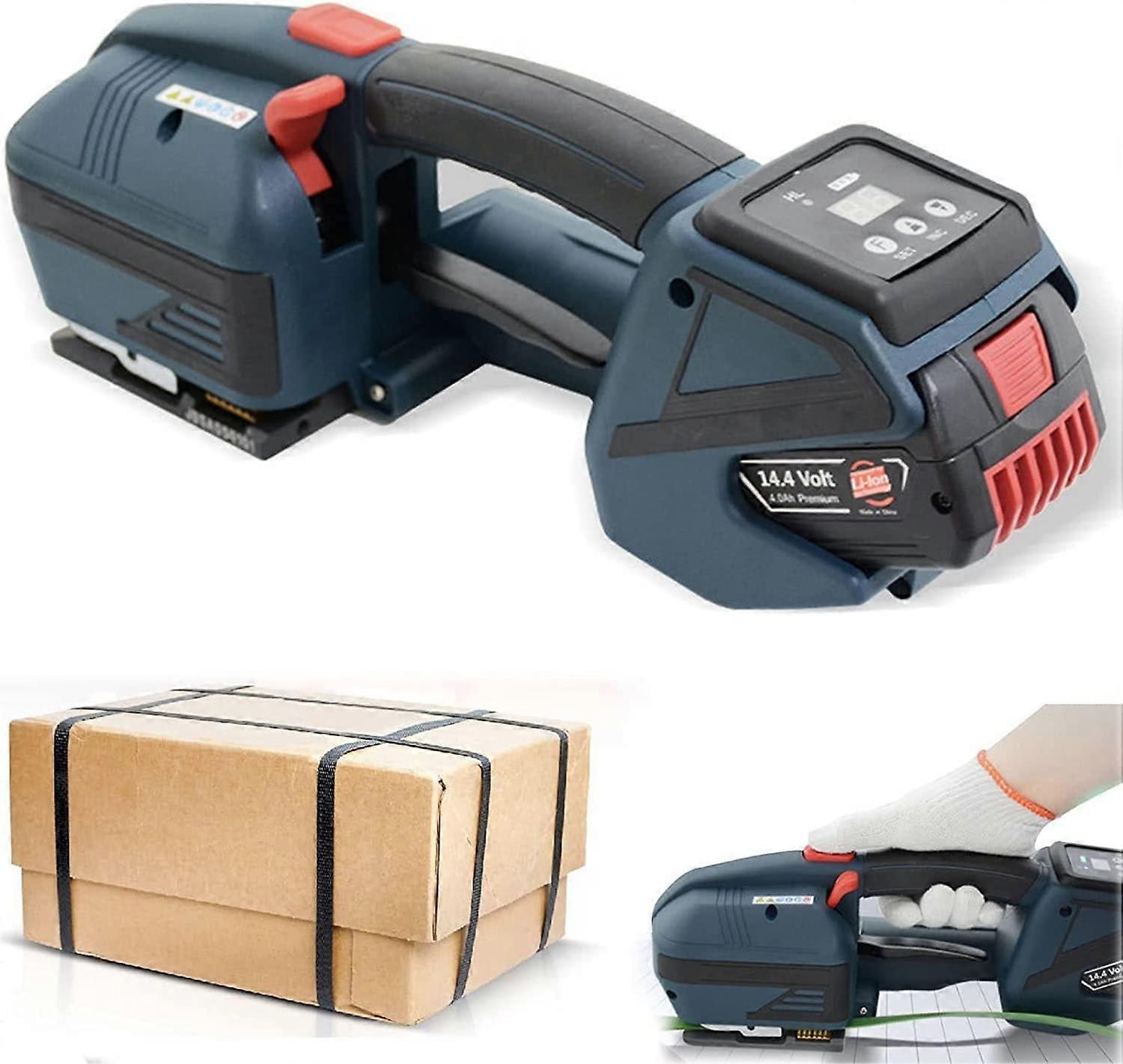 Electric Strapping Machine Automatic Weld and Cut Battery Powered Tool for 1/25/8in PP PET Straps