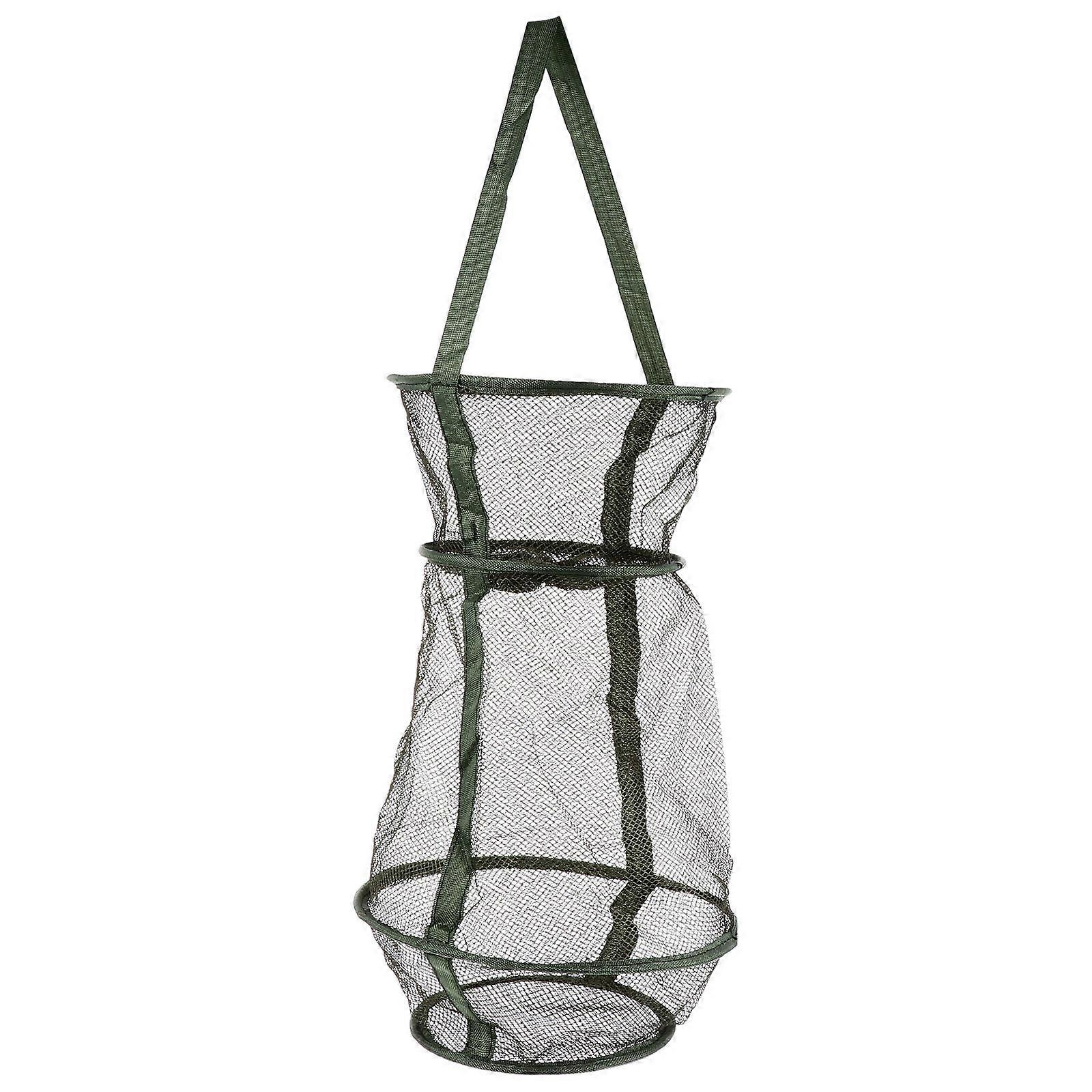 Fishing Trap Cage Foldable Bait Cast Mesh Trap Net for Portable Use
