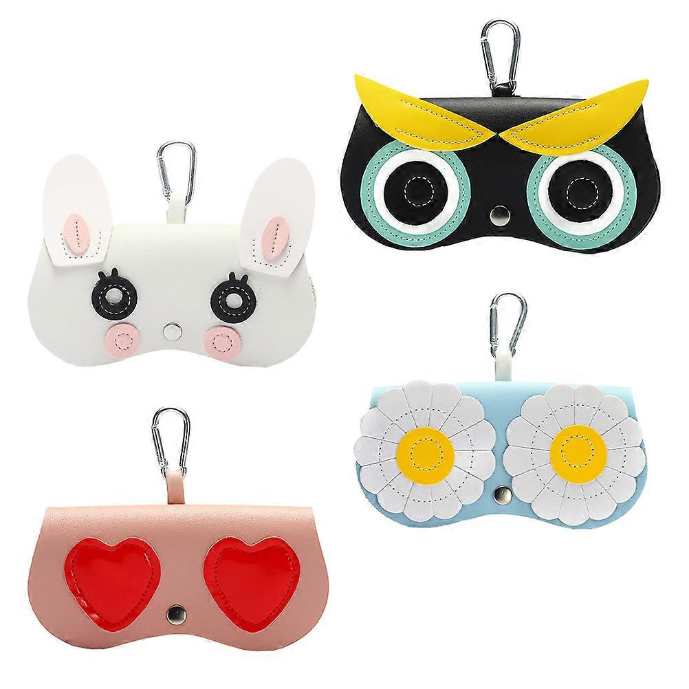 Glasses Storage Bag Sunglasses Case for Storage 4Pcs with Hook