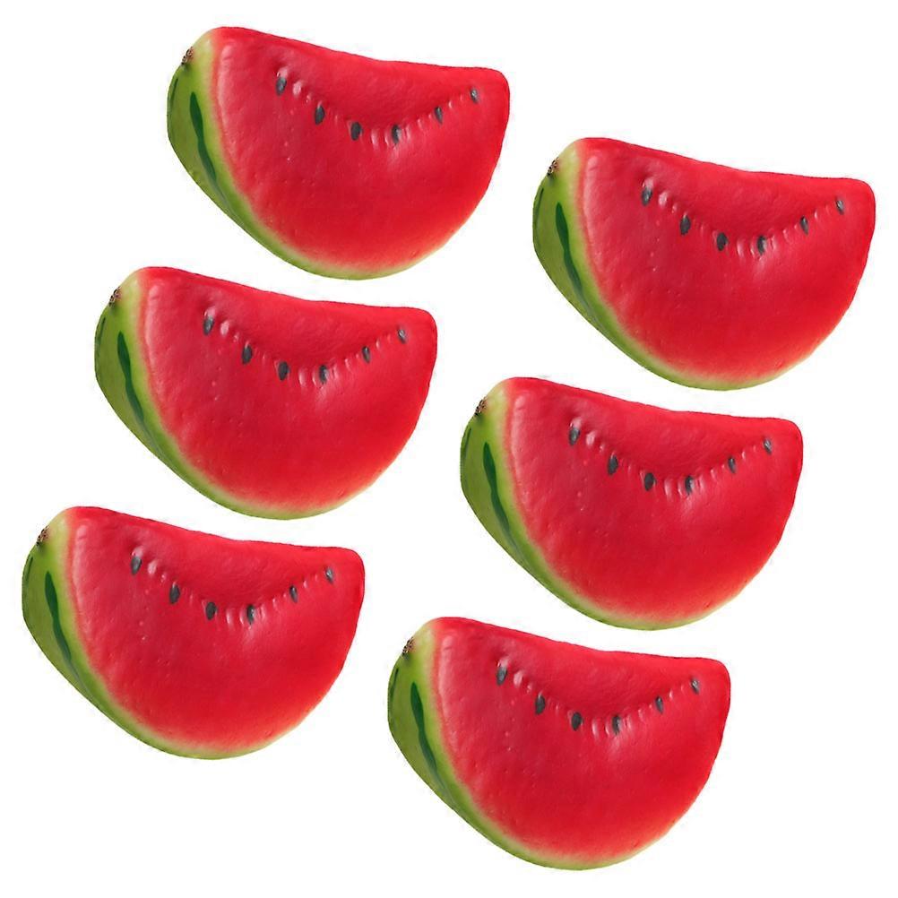 Artificial Watermelon Slice Model for DIY Use 4Pcs Foam Decoration