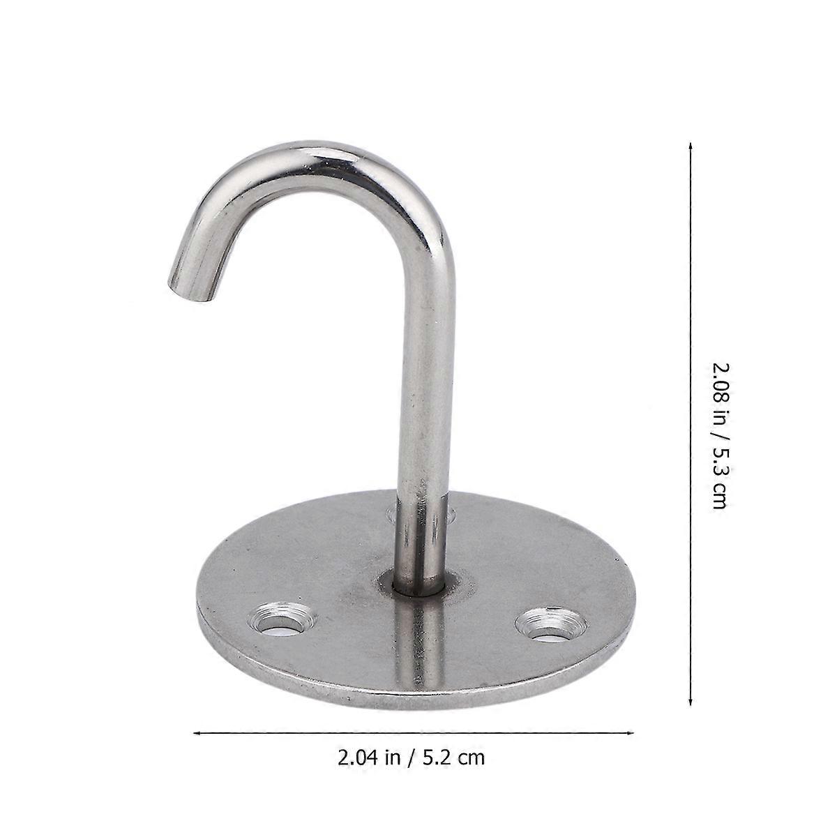 Wall Mount Ceiling Hook Stainless Steel Hook for Hanging 5Pcs Silver