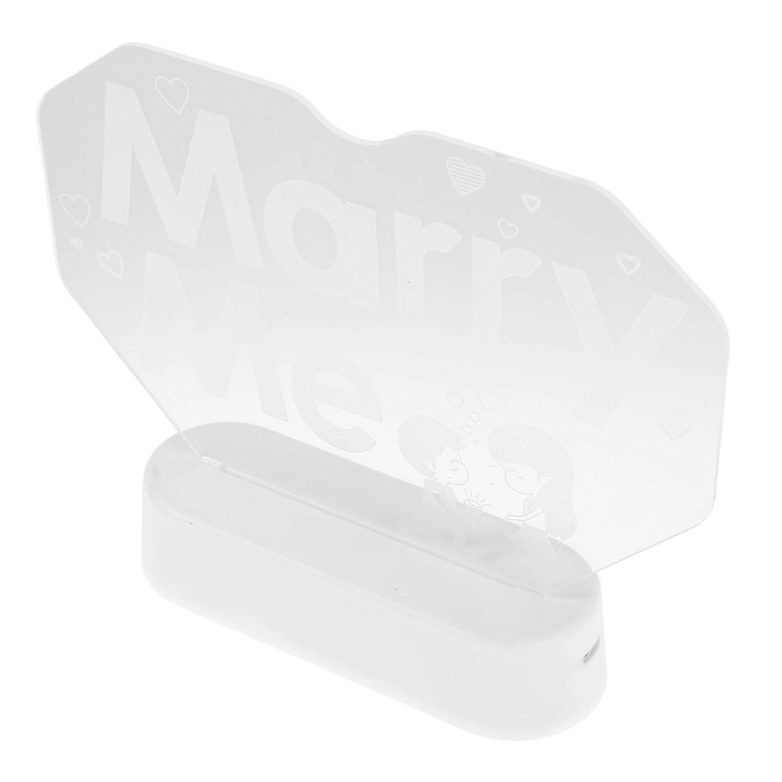 Marry Me Neon Light Romantic Proposal Lamp for Anniversary