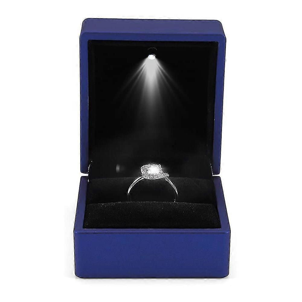 Led Lighted Ring Box Earring Ring Gift Case Wedding Ring Jewelry