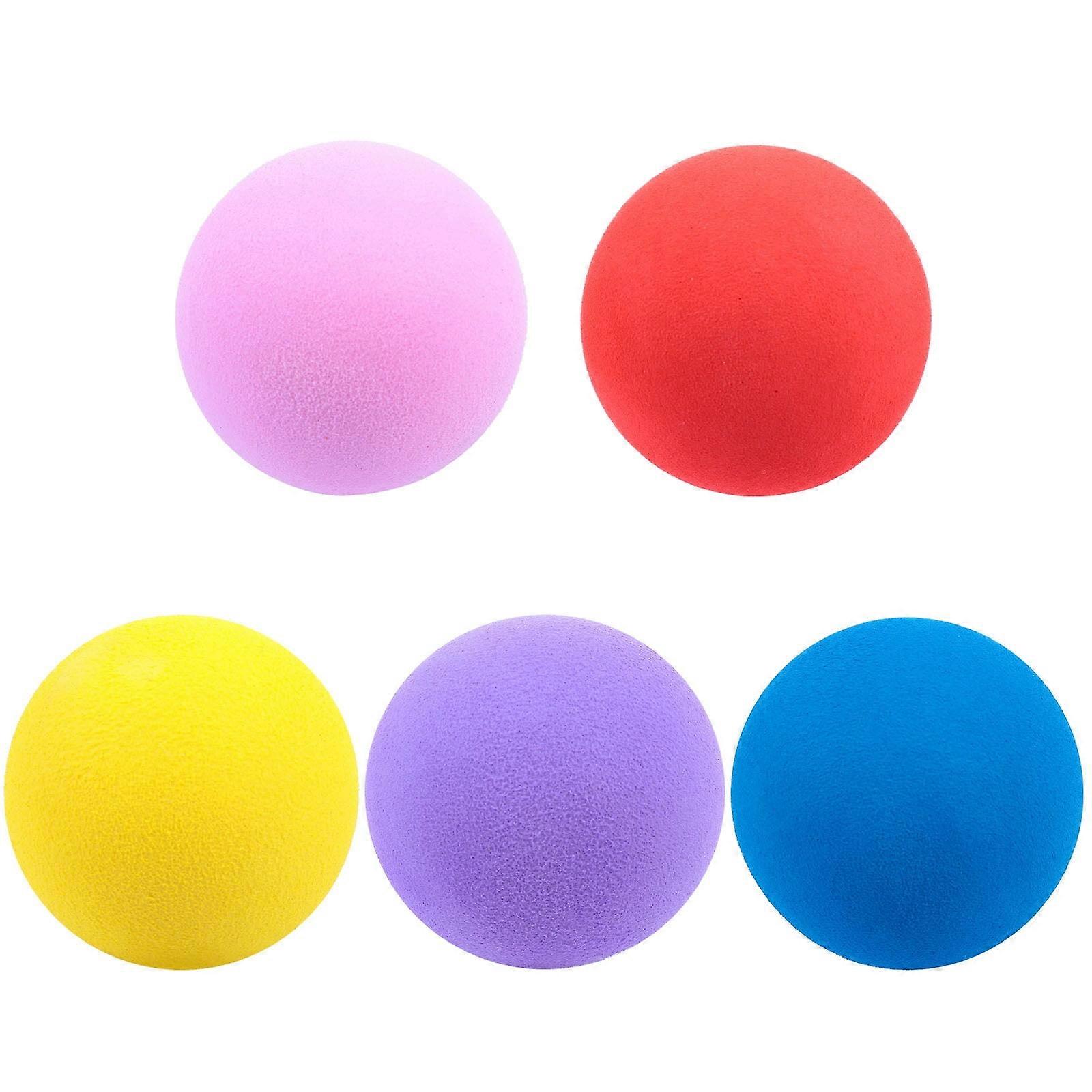5Pcs Durable Soft Balls Assorted Color for Indoor Exercise