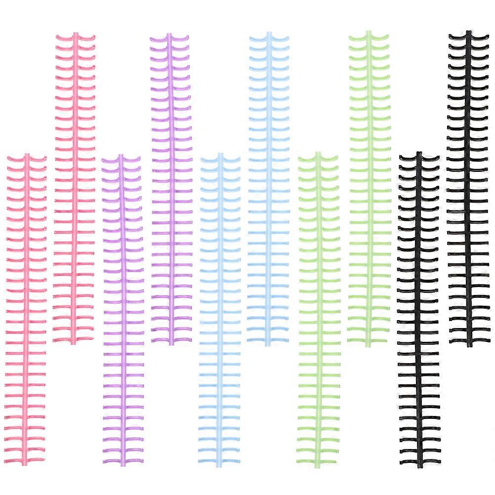 Plastic Notebook Binder Rings Loose-Leaf Rings for Notebook 40Pcs Assorted Colors