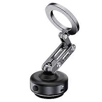 Magnetic Car Phone Mount with Dual Vent and Windshield Design, 360° Rotation, Strong Magnetic Lock Hold