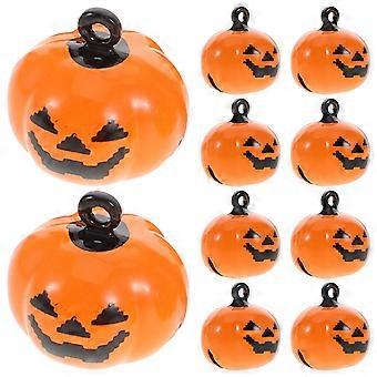 Gresskarformede kjæledyrklokker kobberanheng for kjæledyr 20 stk oransje Halloween-dekorasjon