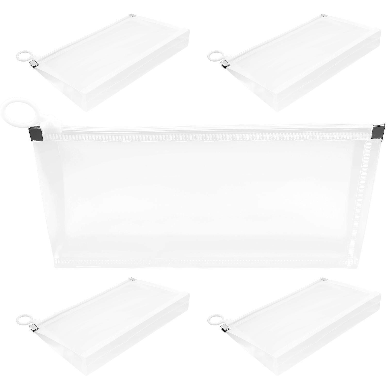 Transparent Document Storage Bags Plastic File Pockets for Storage 15Pcs