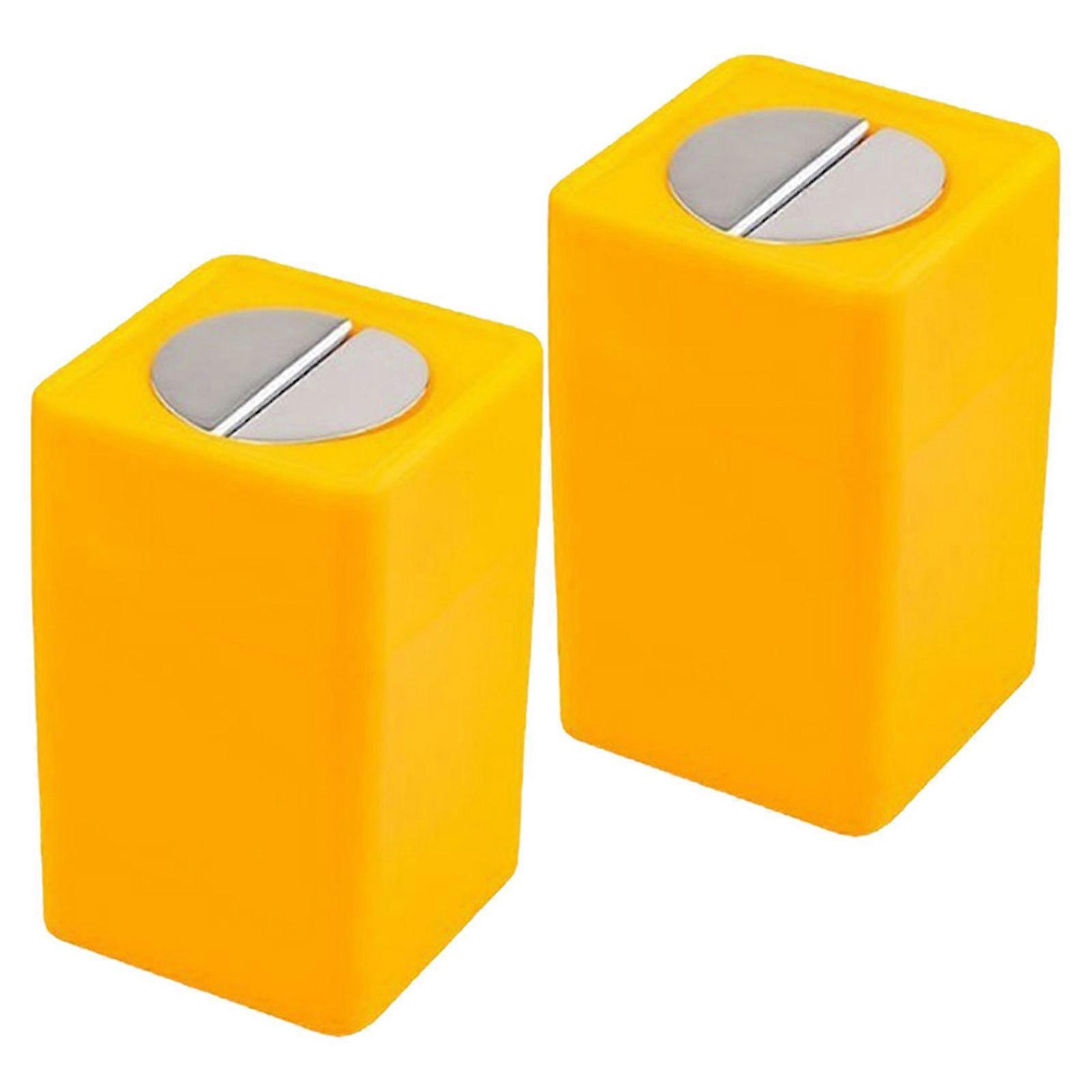 Safety Broken Container for Storage 2Pcs Yellow Storage Box