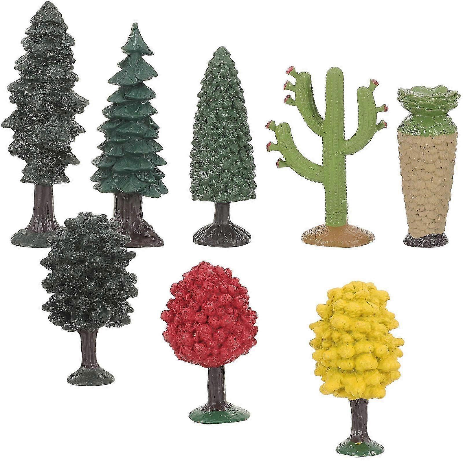 Simulation Tree Model Mini Tree Prop for Decoration 1Set Assorted Color