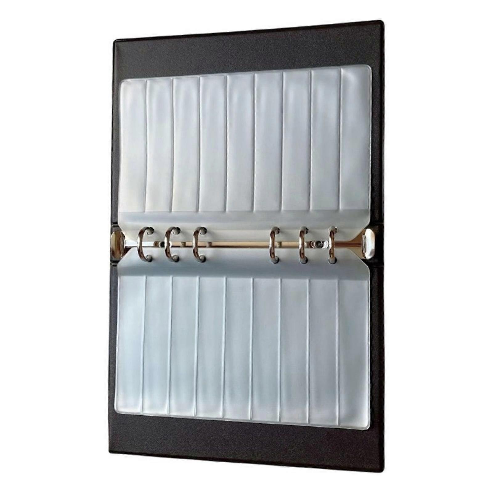 Portable Storage Solution With 20 Replaceable Pages Multiple Row Configuration For Resistors Capacitor Inductors Multicolor