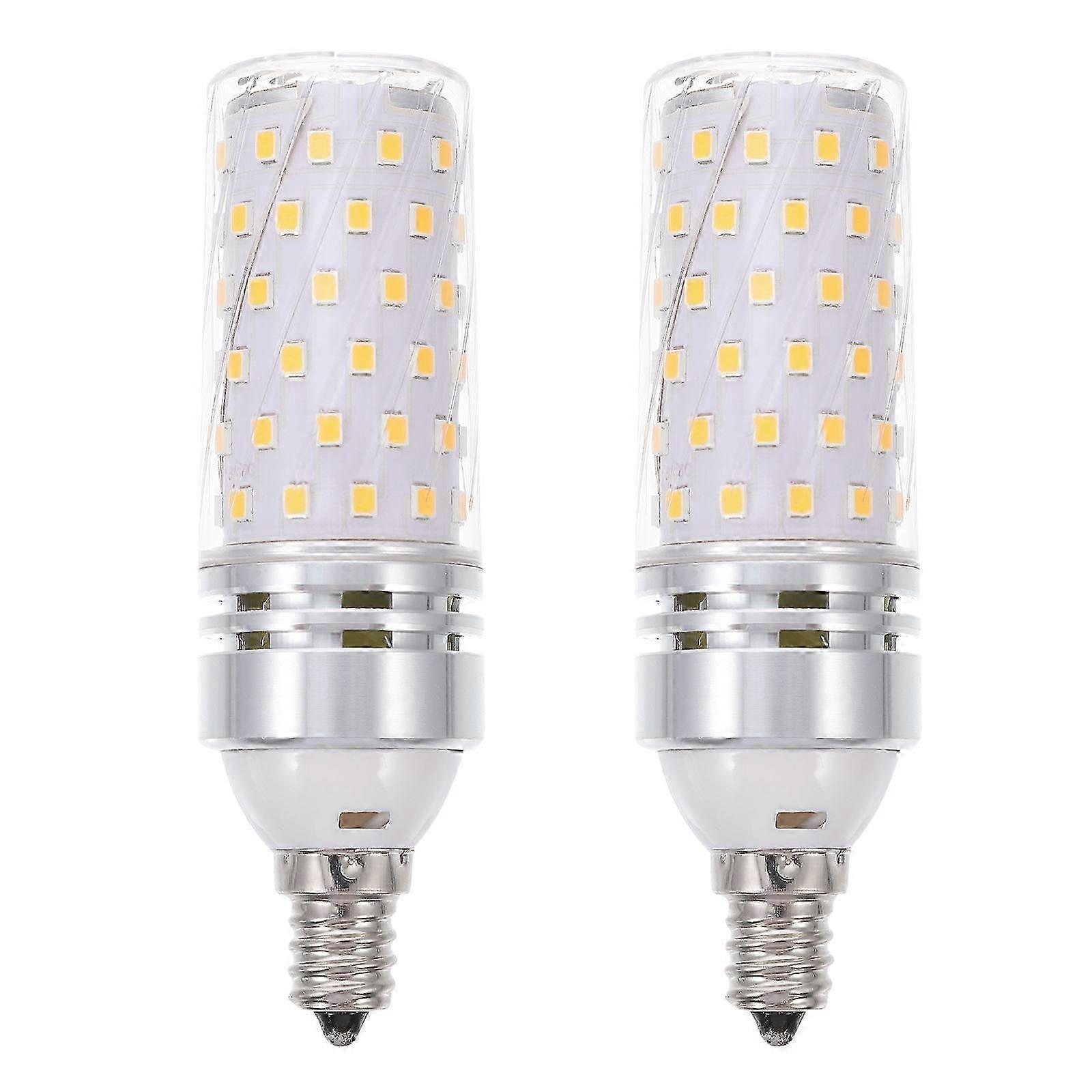 Intelligent LED Light Bulb E12 Replacement for Home 2Pcs Warm Glow