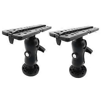 2X Suporte de Bola com Localizador de Peixes e Placa de Montagem Universal Acessórios para Caiaque