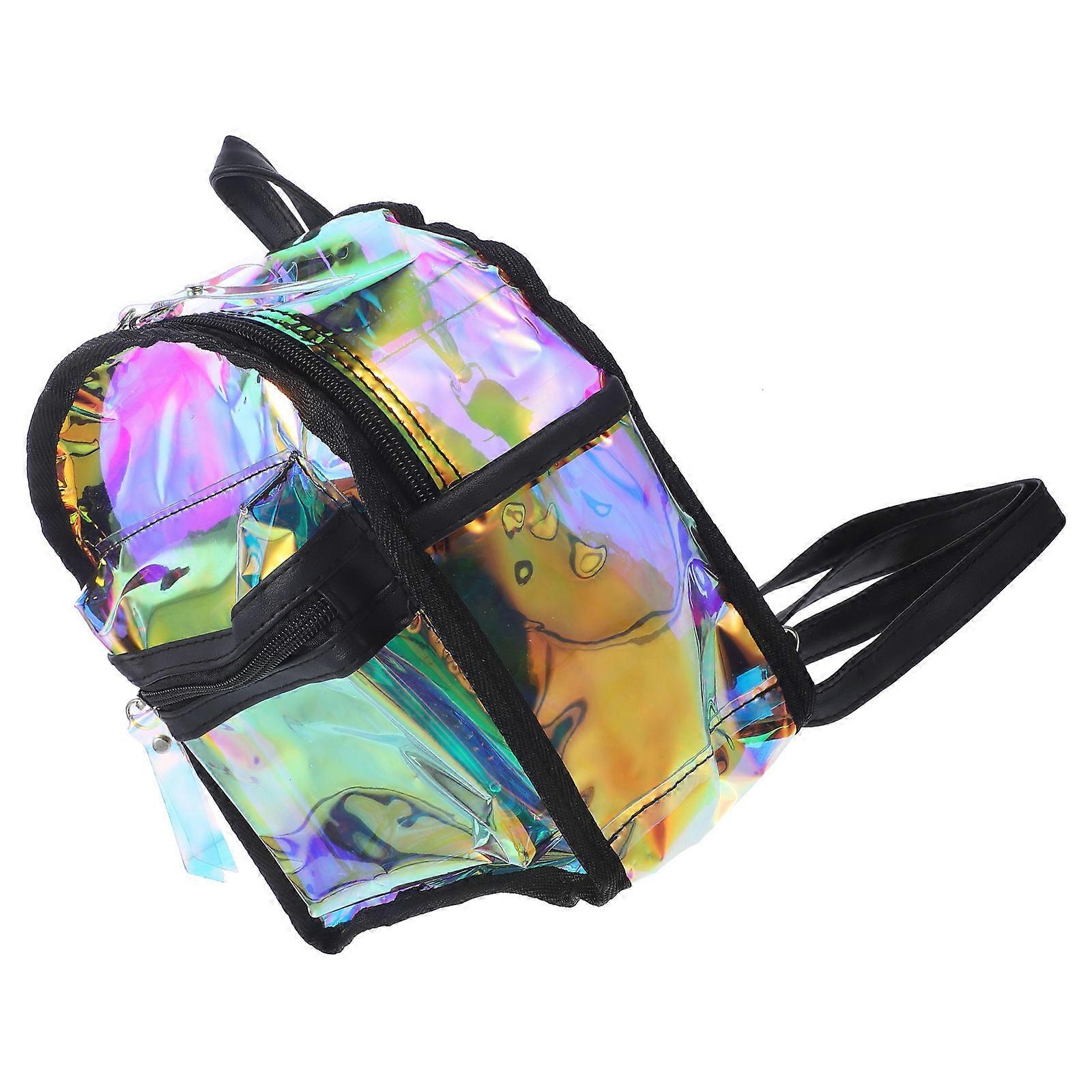 Shiny Backpack Multifunctional Backpack for Stuff Holding 1Pcs Iridescent Bag