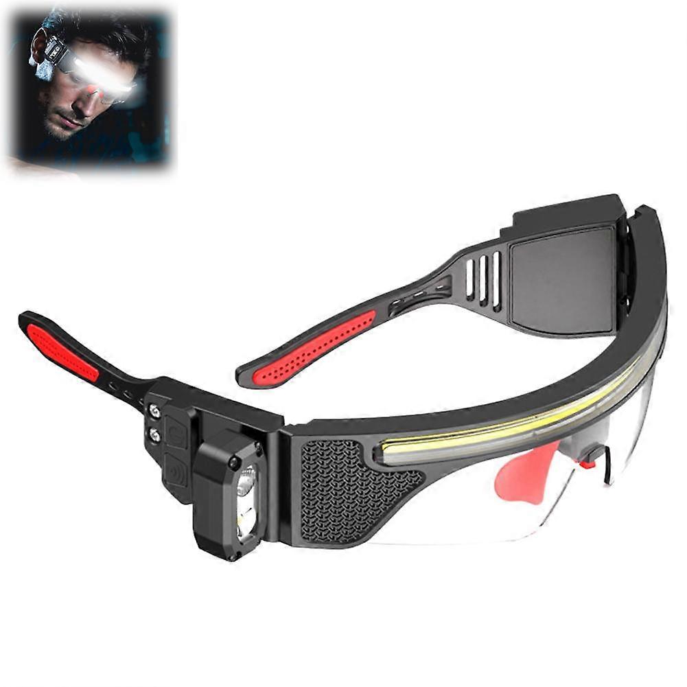 Multi Functional Safety Eyewear with LED Light Hand Wave Sensing for Night Work