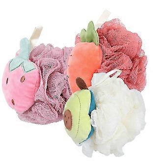 Shower Balls for Body Cleaning, Exfoliating Bath Sponges, 12 Pcs - Cotton & PE, Rich Foam, Soft and Durable