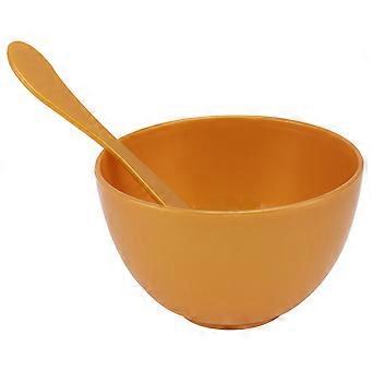 1 Set Salão de Beleza DIY Tool Máscara Facial Mistura Bowl Máscara Facial Bowl (Dourado)