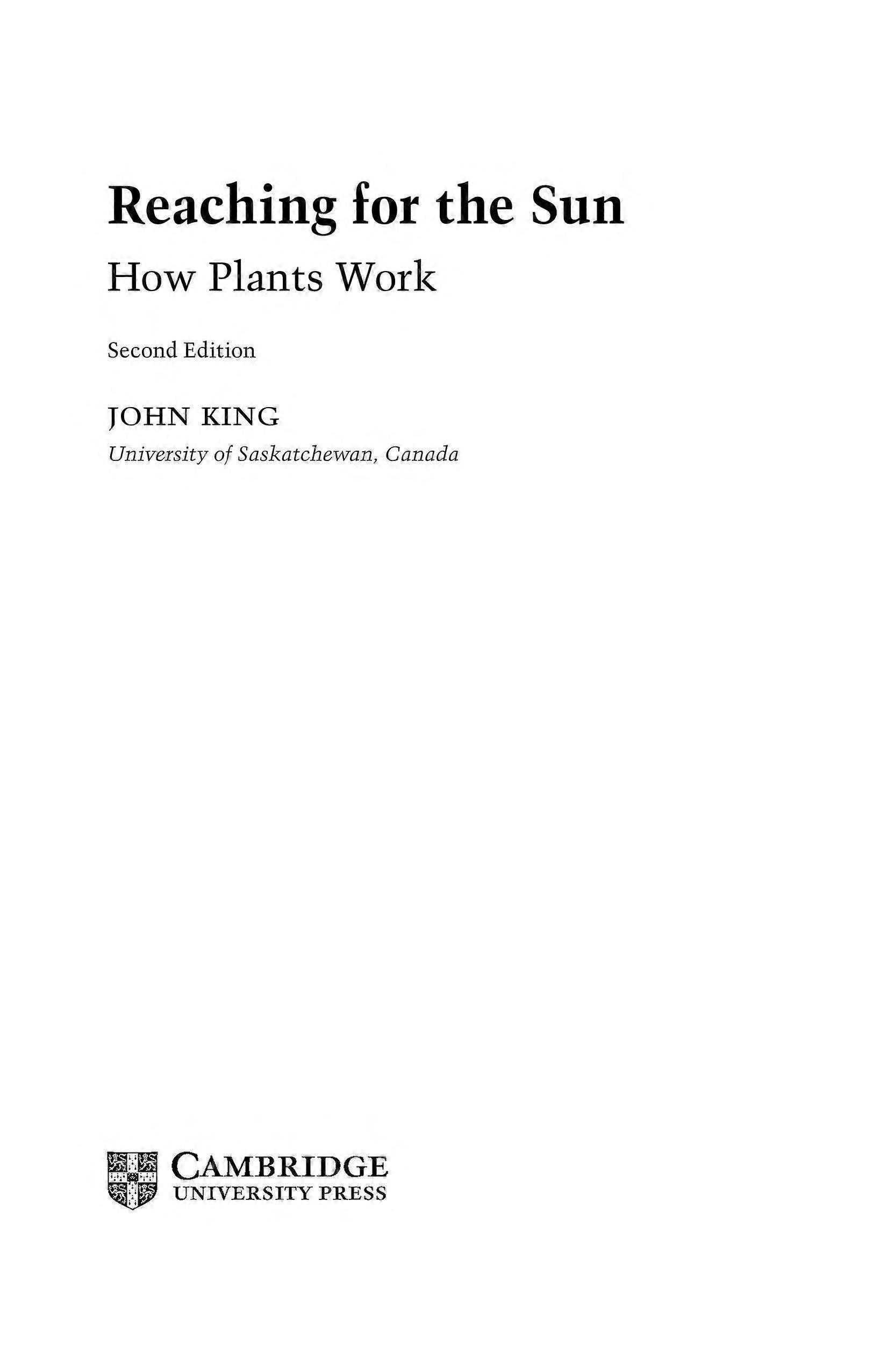 Reaching for the sun how plants work
