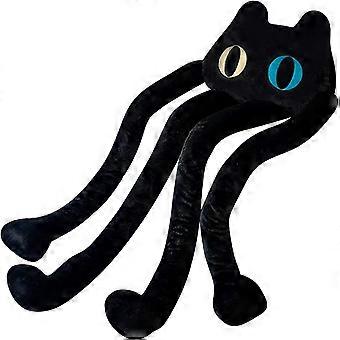 Lange Katze Plüsch Kissen, 39 "süße schwarze Katze Kuscheltiere Kawaii weiche Plüschtiere, große Plüschtiere Geschenk für Freundin Kinder