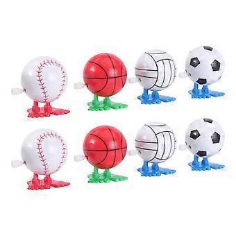 Clockwork Toy Jump Ball Design Toy for Children 8Pcs Playset Gift