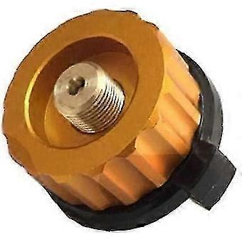 Camping Stove Adapter, Gas Canister Conversion Head, Aluminum Copper Nylon, for Butane to Screw Gas Cartridge, Outdoor Camping BBQ Accessory