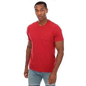 T-shirt da uomo Levis con logo e taschino