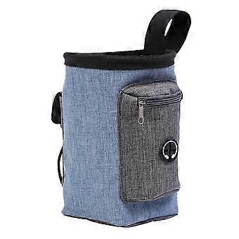 Dog Bag Out Food Package Snack Bag Garbage Bag Dog Out Training Pockets Pet Outdoor Products Blue