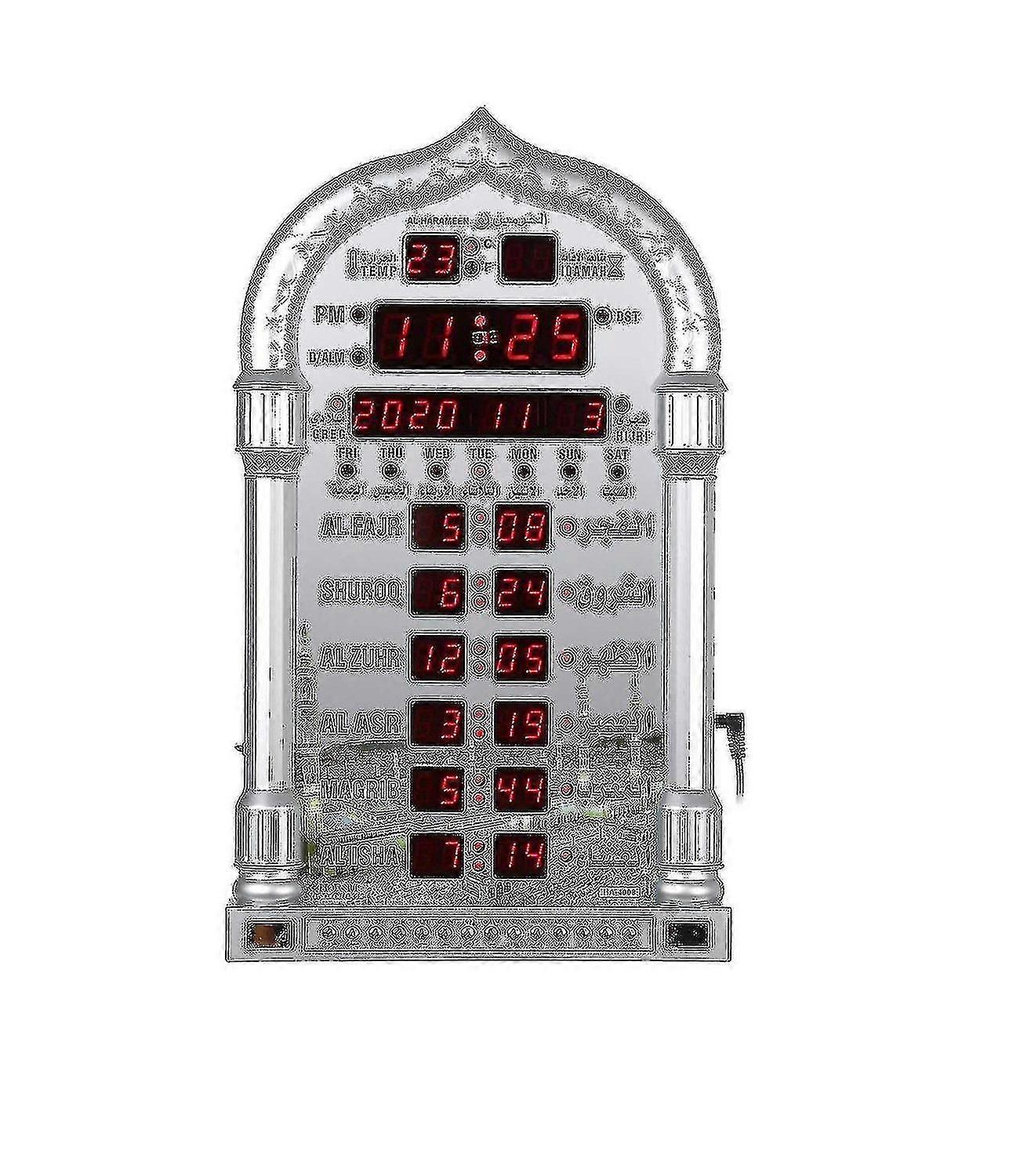 Azan mosque prayer wall clock alarm clock 26-27