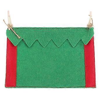 Miniature Camping Tent, Felt and Wood Scene Diorama Prop for Photography, Model Displays, Crafts