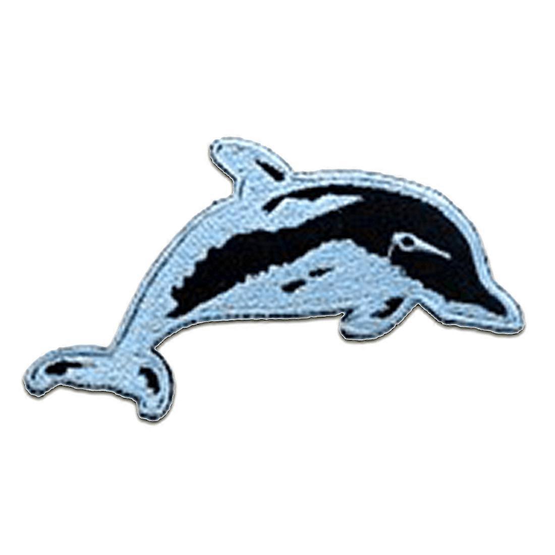 Patch / Iron-on Patch - Dolphin Animal Kids - Multiple Colors Selectable - 9.6 x 5.1 cm - Patch