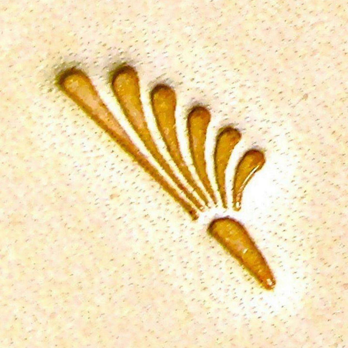 Craft Sha Leathercraft 4x13mm E319L Left Wing Leaf Pattern Custom Leather Stamp