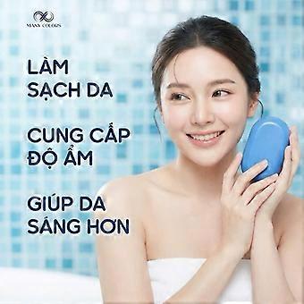 Natural Brightening Soap Bar, Butterfly Pea & Glycerin Formula for Radiant Skin, Suitable for All Skin Types