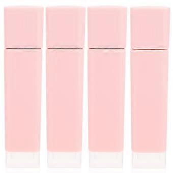 Lip Gloss Tubes Plastic Refillable Lip Gloss Containers for Storage 4Pcs Pink