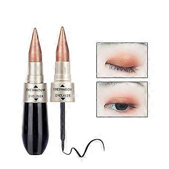 2 w 1 płynny eyeliner pen i 3d Eyeshadow Metallic Glitt