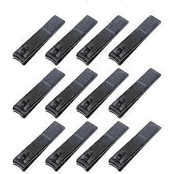 12pcs Anti-slip Manicure Clippers Carbon Steel Nail Trimmers for Home Outdoor