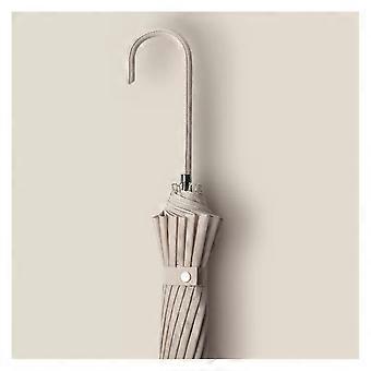 Automatic Windproof Travel Umbrella for Women with Reinforced Long Handle and Sun Rain Protection