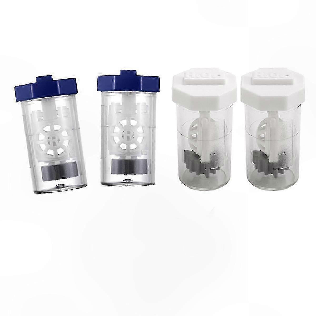 4-Pack Lens Cleaning Case with Hydrogen Peroxide Solution Compatibility