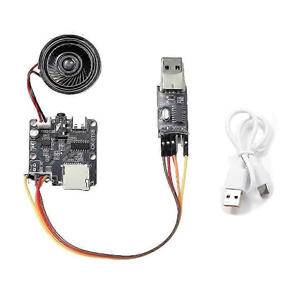 CX-SF5B MP3 voice module, serial control, 5W, TF card, U-disk.