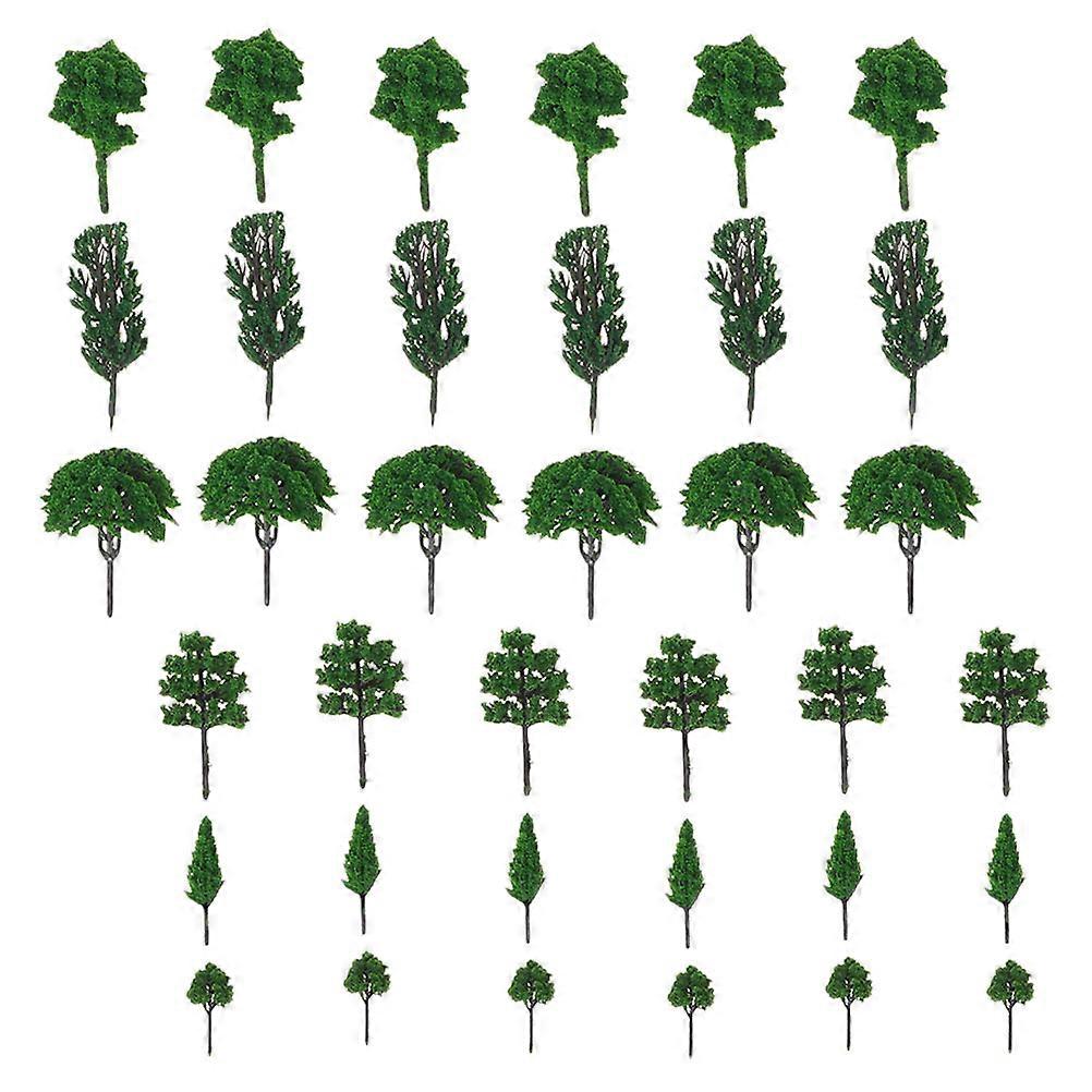 70 Pcs Model Train Sets Small Trees Craft Scenery Pine Trees Trees Model Train Fake Tree