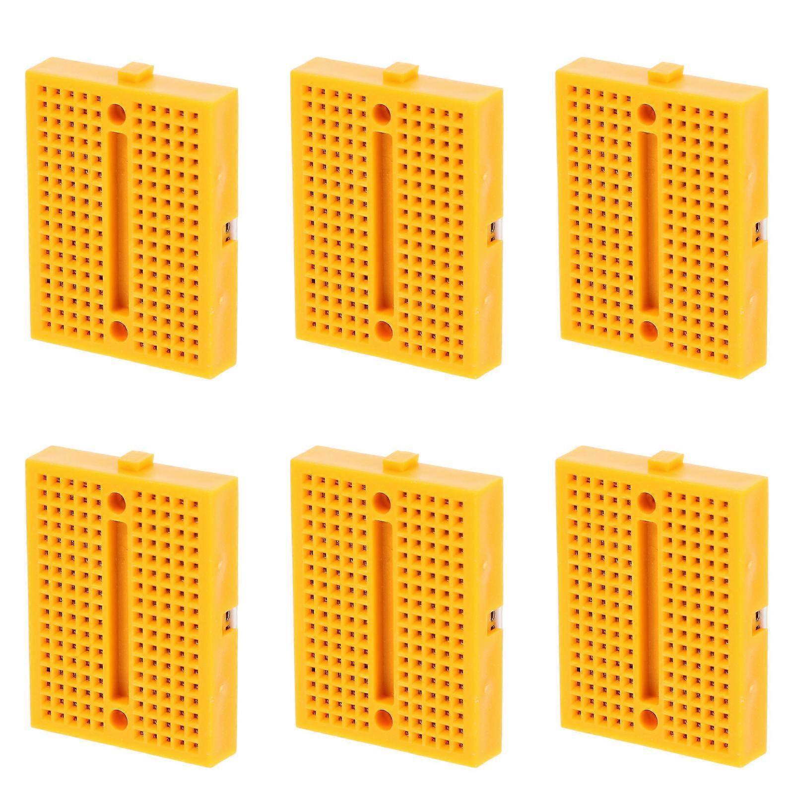 6pcs Bread Board Small Breadboard Circuit Experiment Breadboards Solderless Breadboards