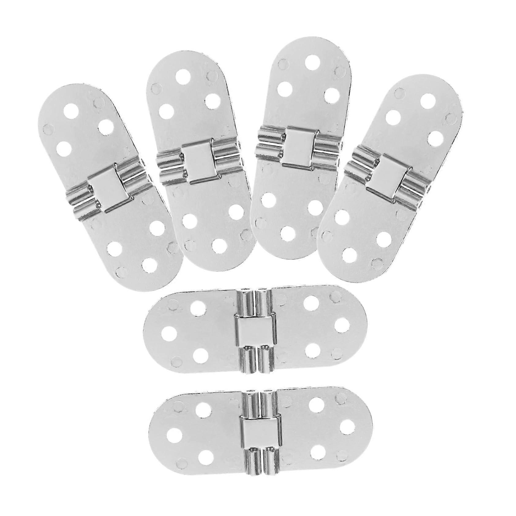 6pcs Offset Hinges for Cabinets, Durable Alloy Build, Smooth Folding Action, Easy Installation
